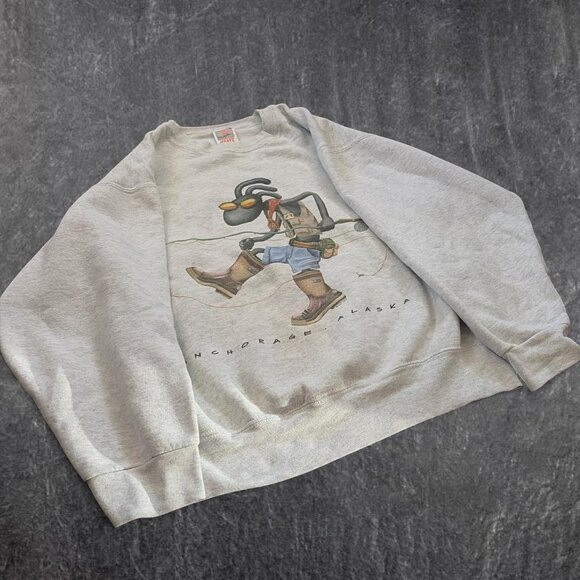American Vintage Women's Grey Sweatshirt - Picture 2 of 3